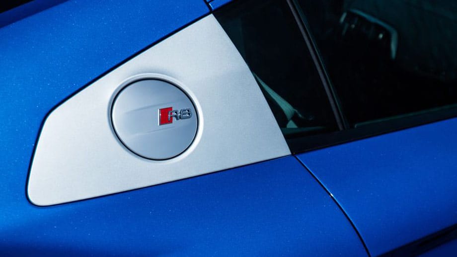 Ein Blick auf ein kleines Detail des neuen Audi R8.