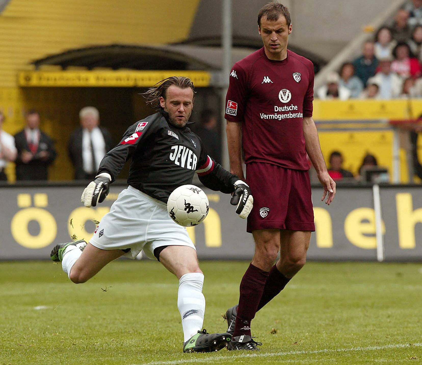 Jörg Stiel (li.) stand für Borussia Mönchengladbach von 2001 bis 2004 insgesamt 89 Mal im Kasten.