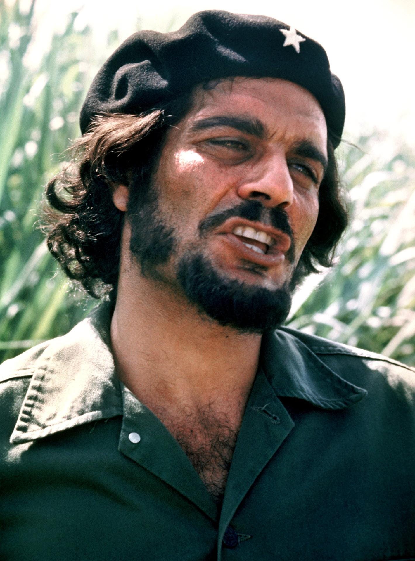 Omar Sharif als "Che Guevara" in dem Film "Che" (1969), der vom Leben und Sterben des kubanischen Revolutionärs Ernesto Che Guevara handelt.