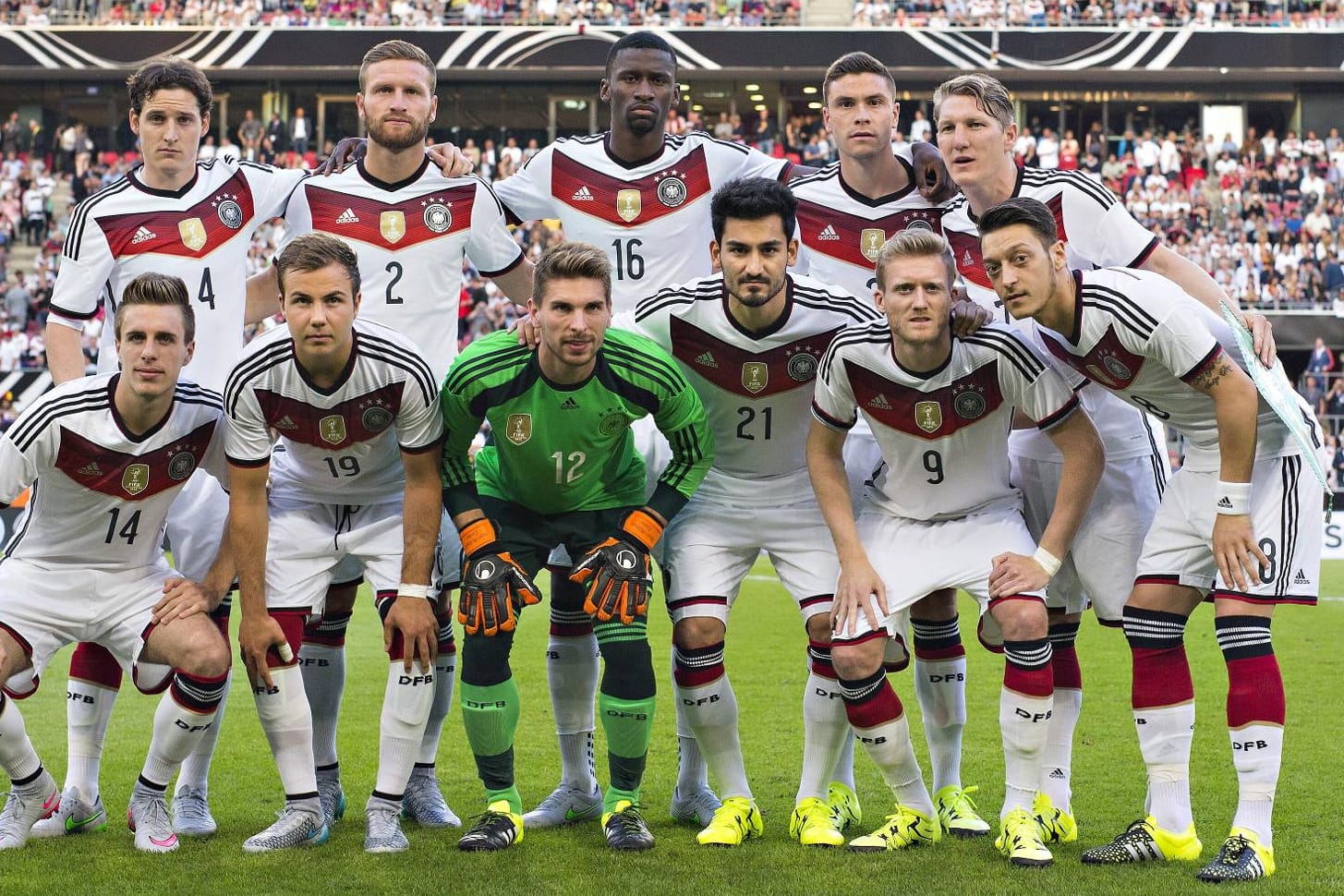 "Die Mannschaft" vor dem Länderspiel gegen die USA.
