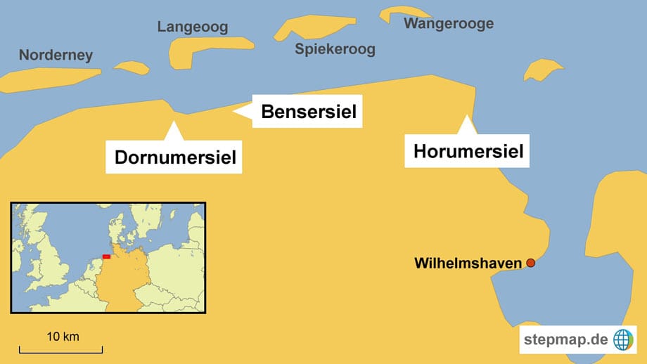 Drei Badestellen an der Nordsee weisen hohe Bakterienbelastungen auf.