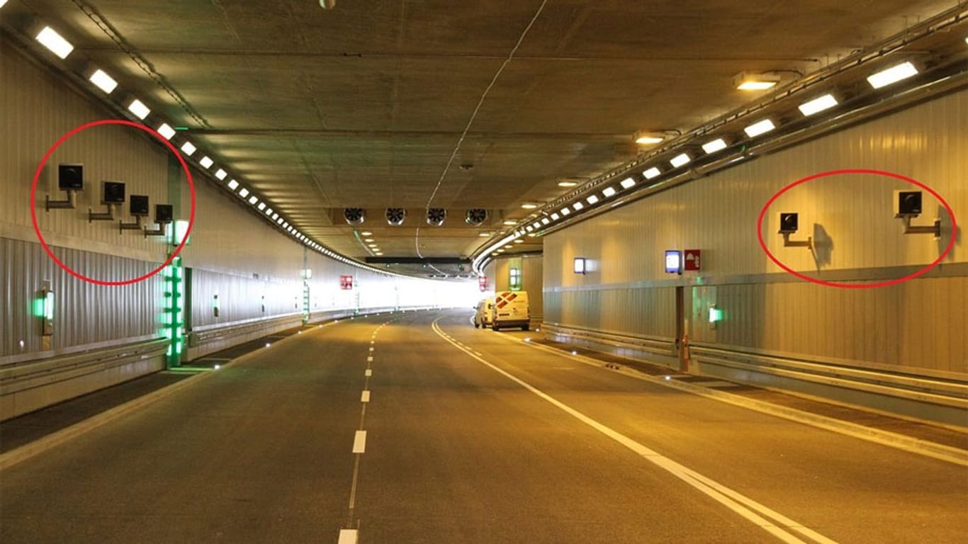 Höchste Radarfallendichte: Luise-Kiesselbach-Tunnel in München.
