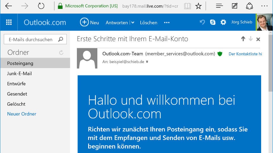 Alle Nutzer, die ein E-Mail-Postfach bei Outlook.com haben, haben damit auch ein Microsoft-Konto.