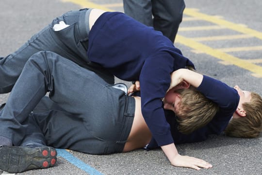 Haftpflicht: Wenn Schüler bei einer Rauferei verletzt werden, haben sie in den meisten Fällen keinen Anspruch auf Schmerzensgeld.