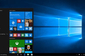 Startbildschirm von Windows 10