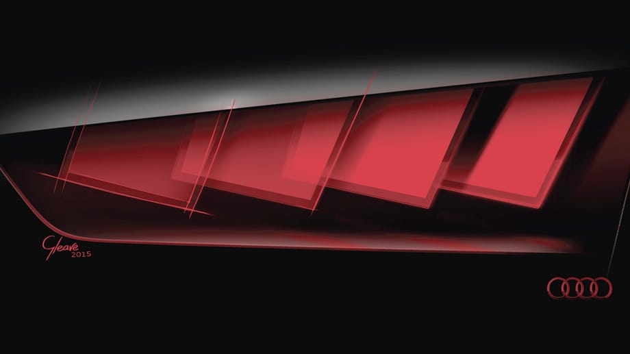 Audi zeigt auf der IAA einen Ausblick auf die neue Lichttechnik OLED, die bald in einer Heckleuchte in Serie gehen soll.