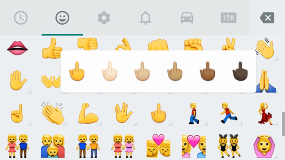 Bald können WhatsApp-Nutzer sich gegenseitig den Mittelfinger zeigen.