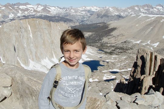 Tyler Armstrong im Jahr 2011 auf dem Mt. Whitney in Kalifornien, USA.