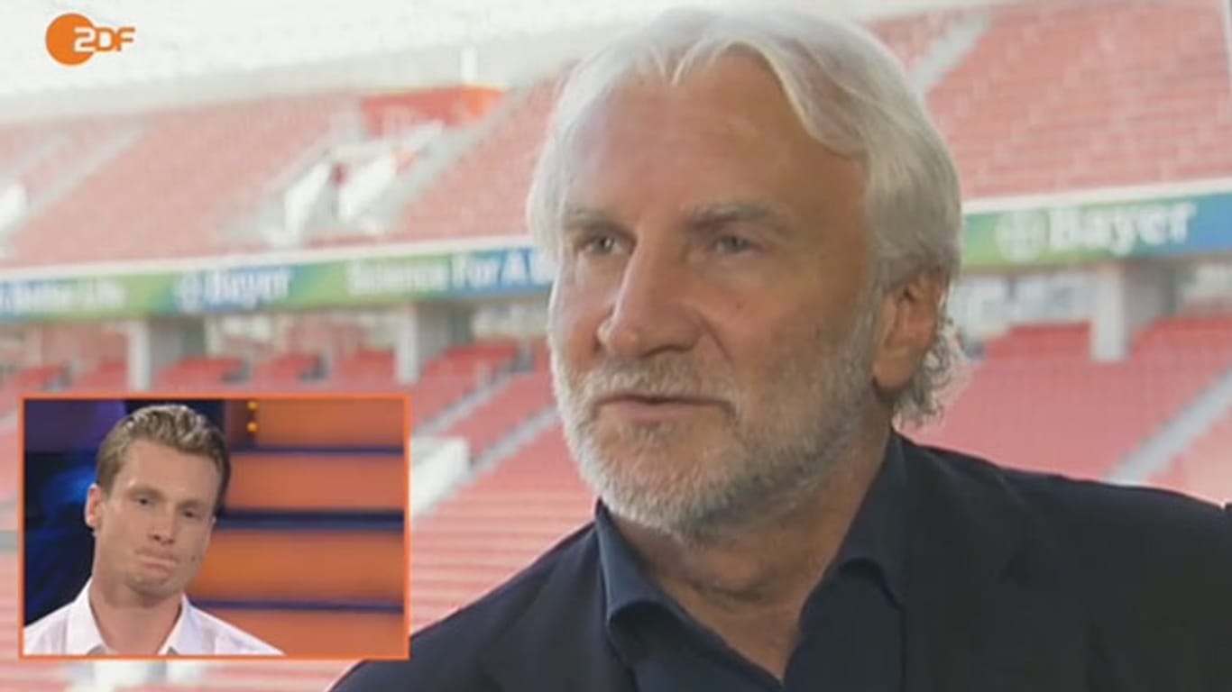 Rudi Völler kritisiert Ex-Profis Marcell Jansen öffentlich im Aktuellen Sportstudio.