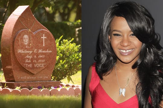 Bobbi Kristina Brown wurde neben ihrer Mutter Whitney Houston beerdigt.