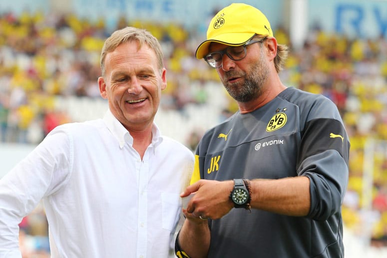 BVB-Geschäftsführer Hans-Joachim Watzke (li.) hätte kein Problem mit einem Bayern-Engagement von Jürgen Klopp.