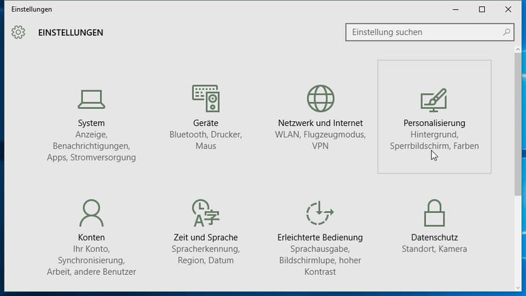 Windows-10-Startmenü anpassen