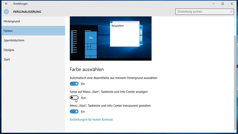 Windows 10 Tipp: Optik anpassen