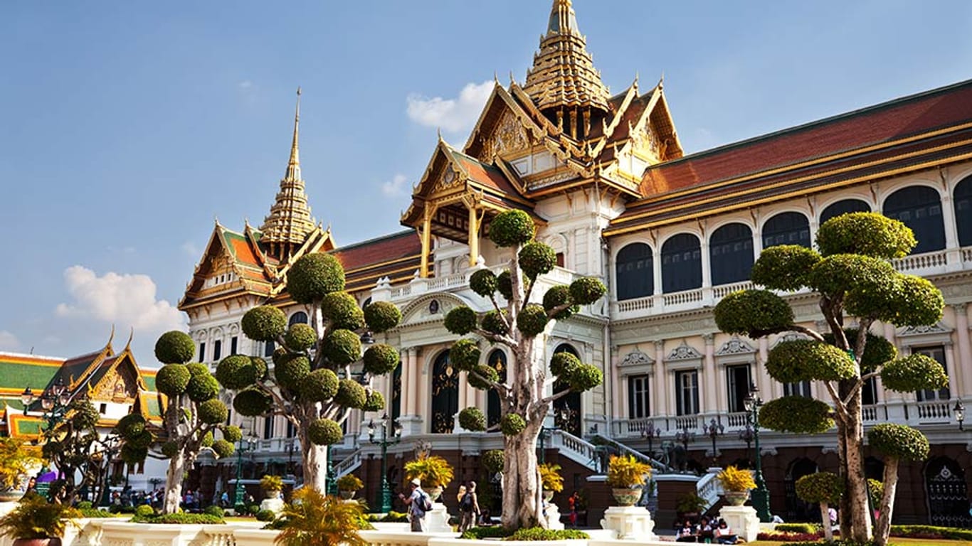 Der Königspalast auf dem Gelände des Grand Palace in Bangkok.