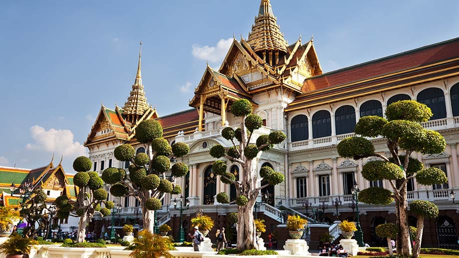 Der Königspalast auf dem Gelände des Grand Palace in Bangkok.