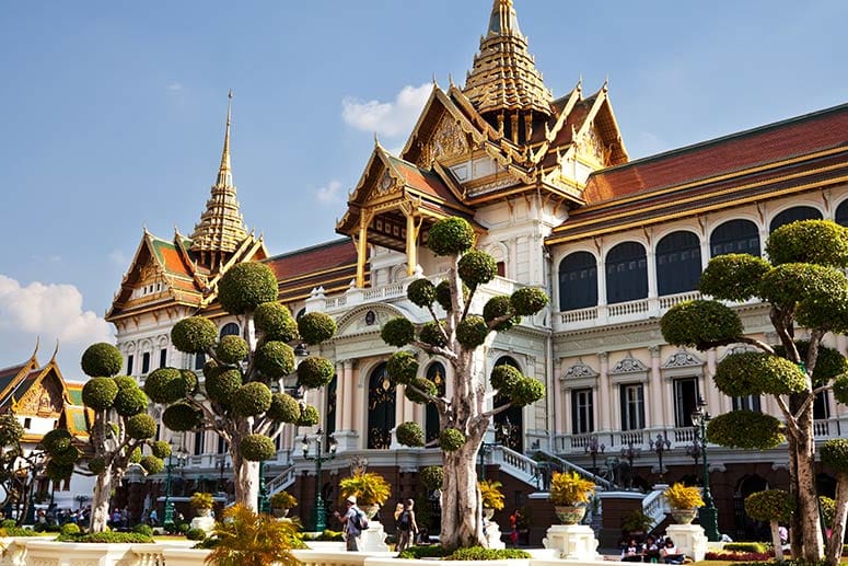 Der Königspalast auf dem Gelände des Grand Palace in Bangkok.