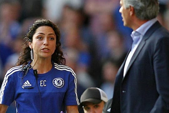 Aufregung an der Seitenlinie: Chelseas Mannschaftsärztin Eva Carneiro (li.) und Coach Jose Mourinho.