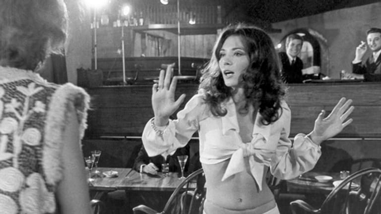 Iris Berben in dem Kinofilm "Stehaufmädchen" (1970) von Willi Bogner. Damals war sie 20 Jahre alt.