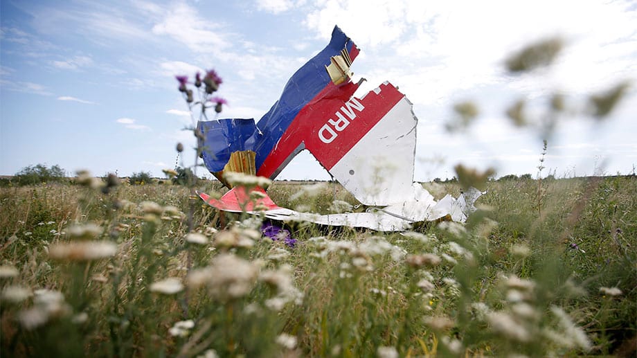 Ostukraine: Die Maschine der Malaysia Airlines mit der Flugnummer MH17 war am 17. Juli 2014 wohl abgeschossen worden.