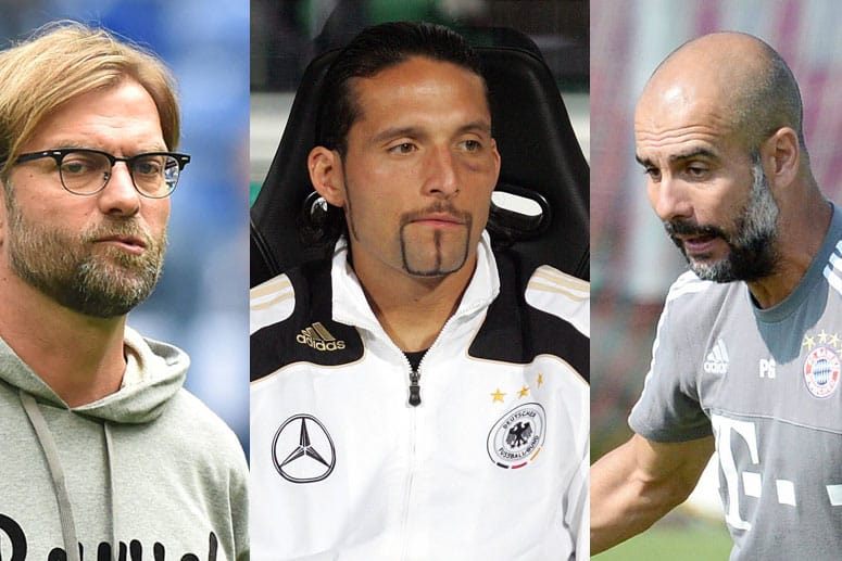 Mienenspiel: Auch Jürgen Klopp, Kevin Kuranyi und Pep Guardiola haben eine Rolle im nicht ganz ernst gemeinten Saisonausblick.