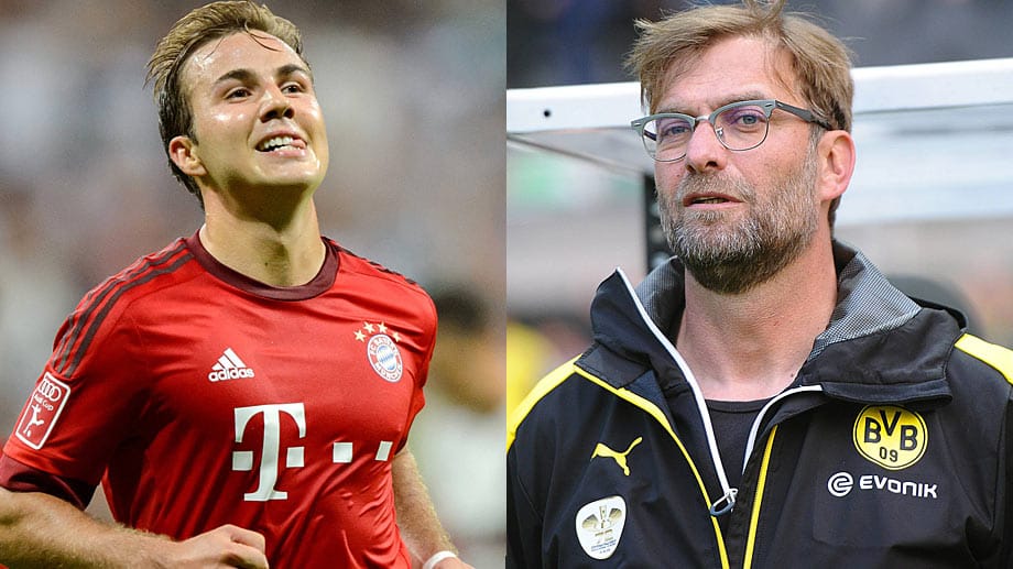 Ralf Rangnick kann sich Mario Götze (li.) und Jürgen Klopp bei RB Leipzig vorstellen.