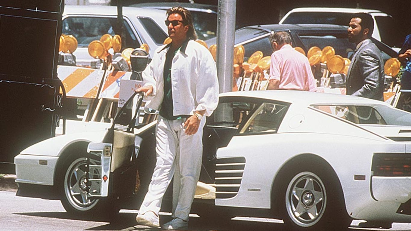 Miami Vice: Sonny Crockett und Ricardo Tubbs fuhren in der Serie einen Ferrari Testarossa.