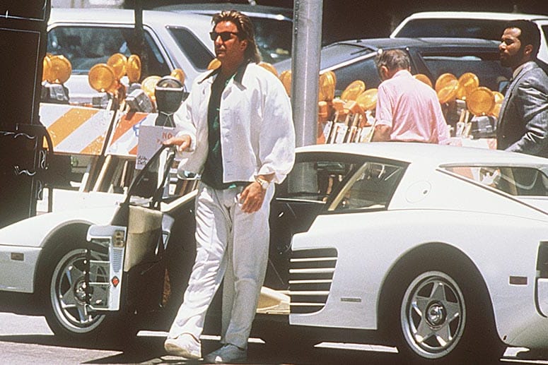 Miami Vice: Sonny Crockett und Ricardo Tubbs fuhren in der Serie einen Ferrari Testarossa.