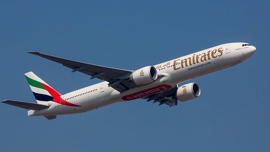 Auf der langen Strecke von Dubai nach Panama-Stadt setzt Emirates eine Boeing 777 ein.