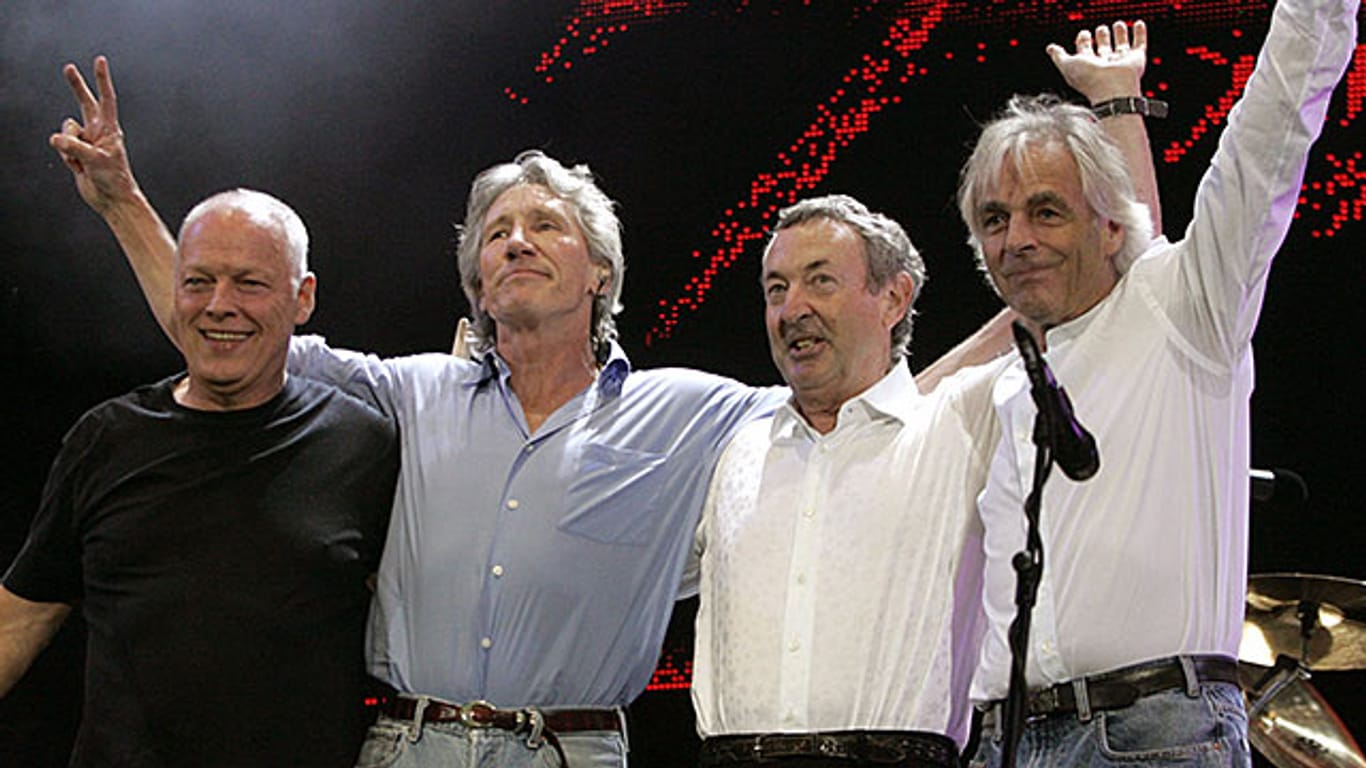 David Gilmour (links) gab das Ende der Band Pink Floyd bekannt.