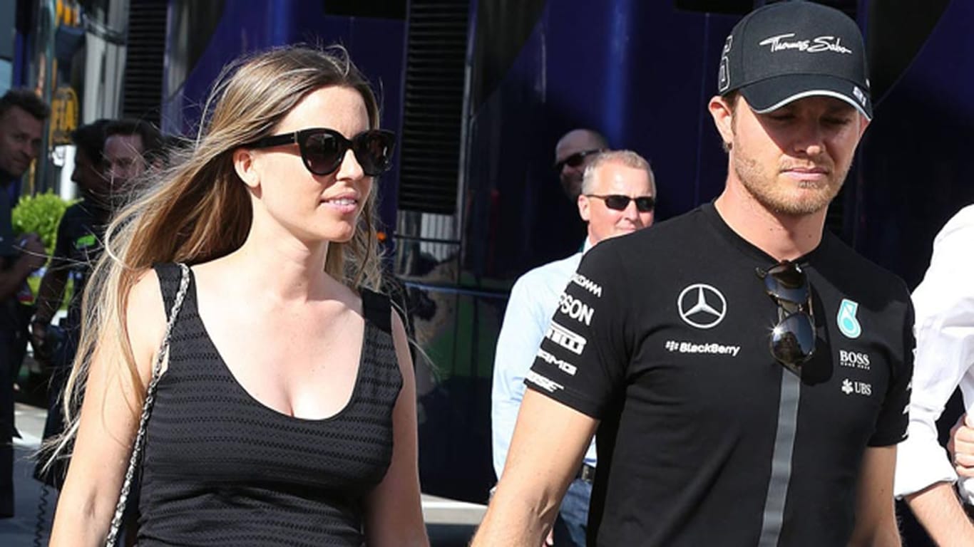Nico Rosberg (re.) und seine Frau Vivian erwarten eine Tochter.