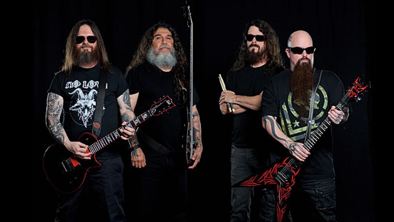 Exodus-Gitarrist Gary Holt (l.) ersetzt bei Slayer den verstorbenen Jeff Hanneman.