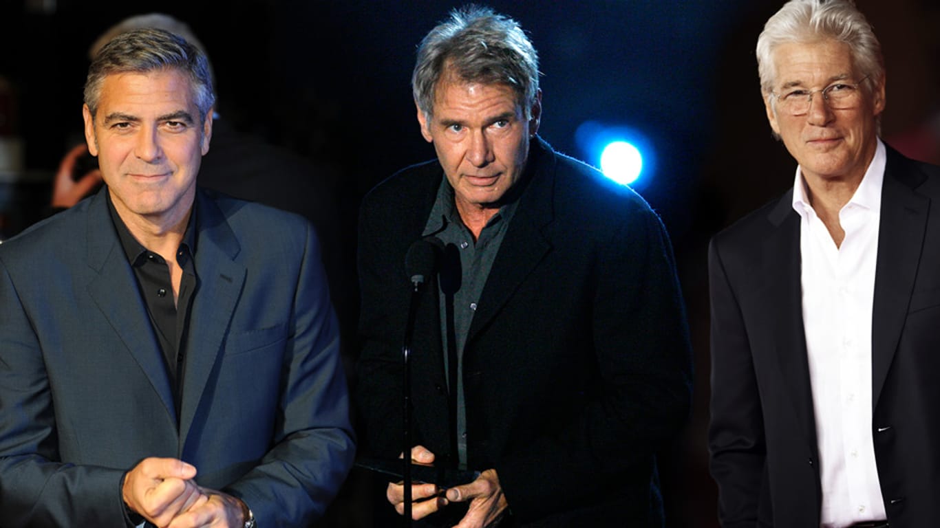 George Clooney, Harrison Ford und Richard Gere sind auch mit über 50 noch sehr attraktiv.