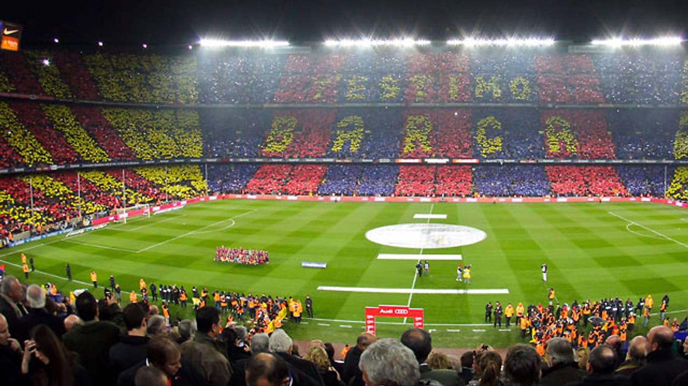 Das Camp Nou, hier bei einem früheren Spiel.