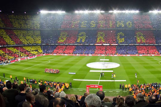 Das Camp Nou, hier bei einem früheren Spiel.