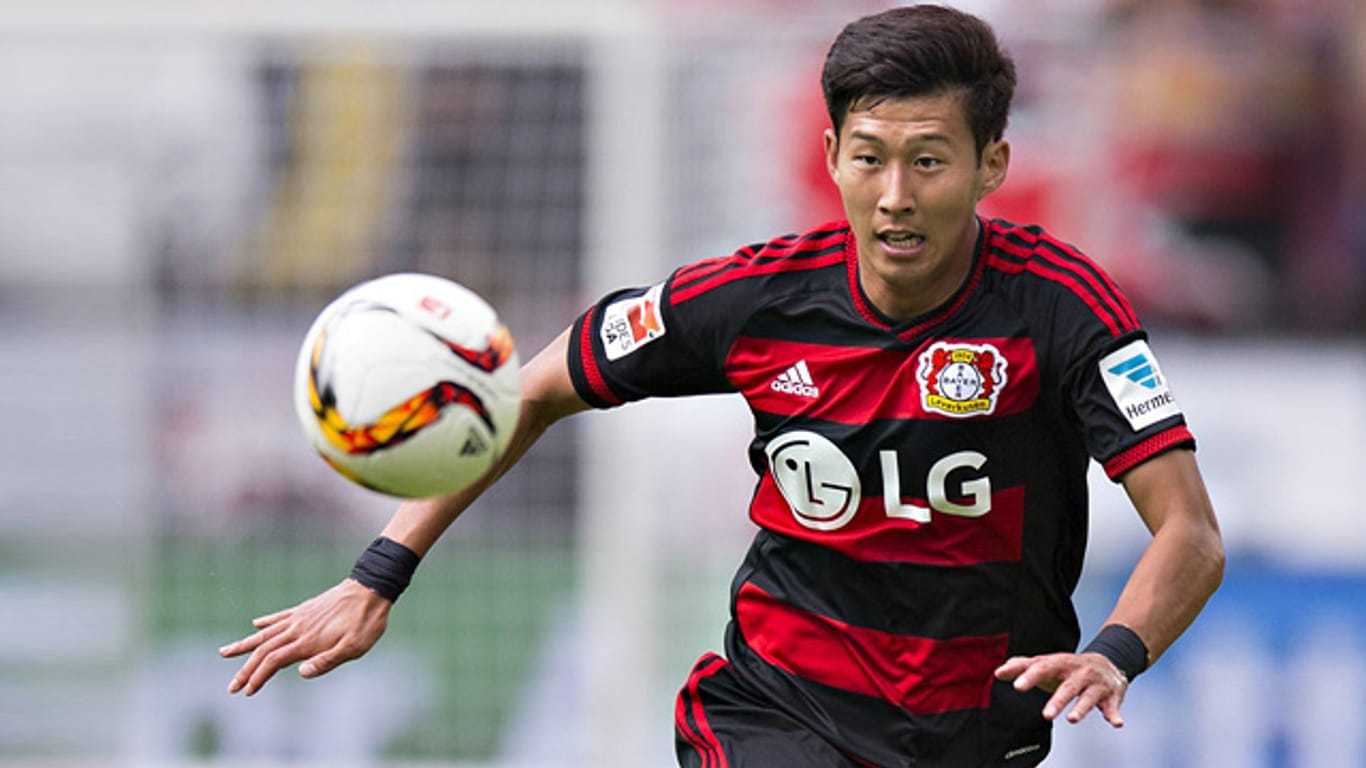 Trikottausch? Bayer-Star Heung-Min Son wird wohl schon bald für Tottenham Hotspur auflaufen.