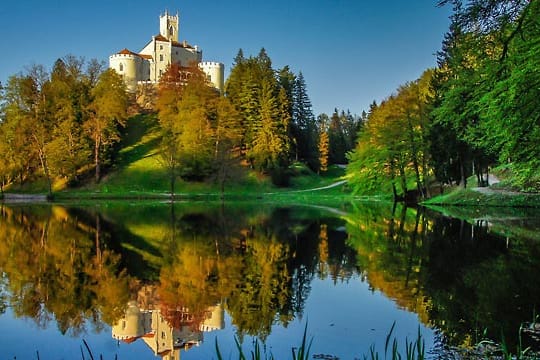 In Nordkroatien liegt das gut erhaltene Schloss Trakošćan.