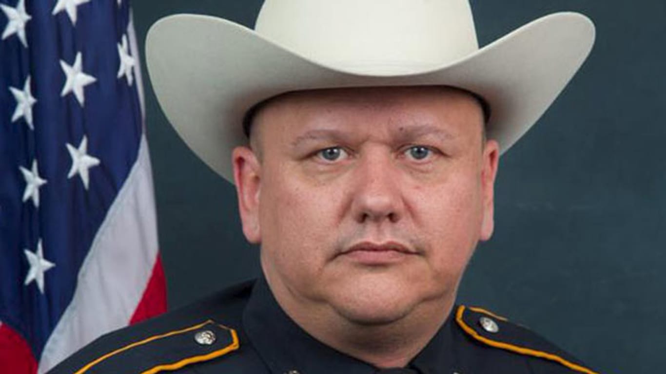 Sheriff Darren Goforth wurde erschossen, als er seinen Streifenwagen betankte.