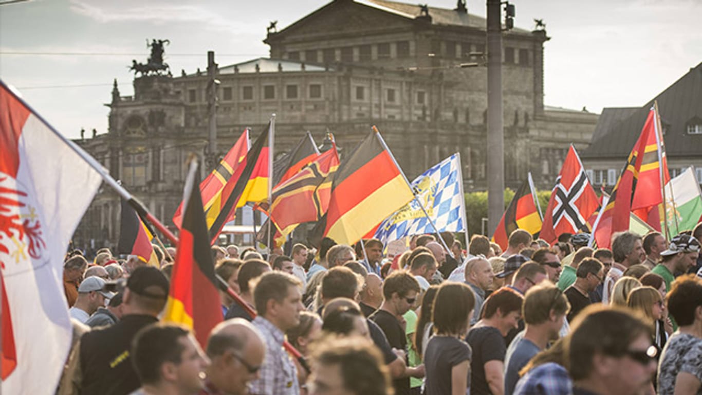 Die islamfeindliche Pegida-Bewegung hat in Dresden ihren größten Zulauf.