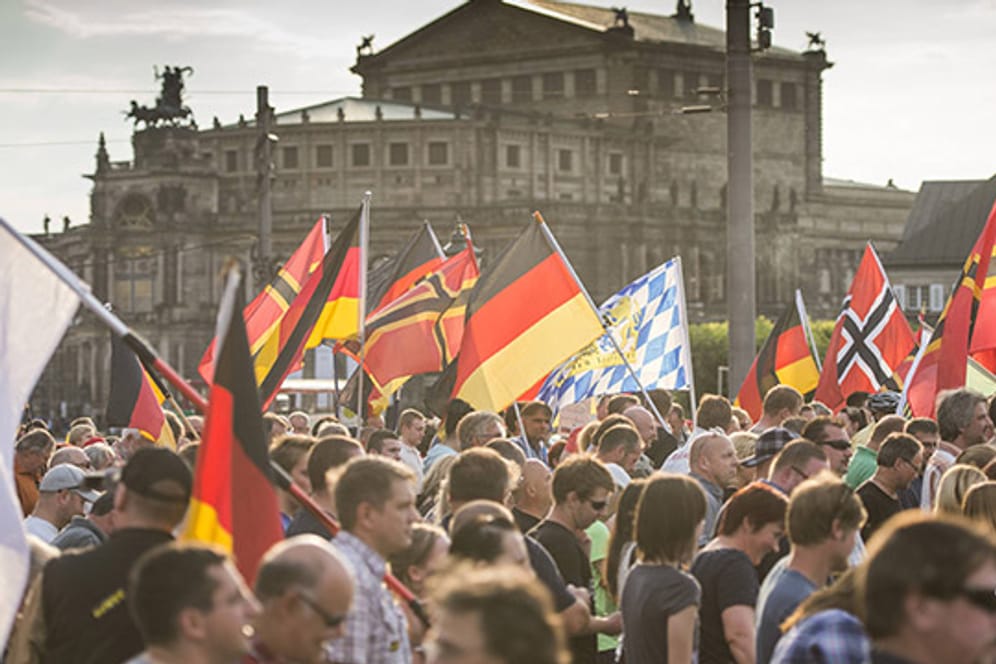 Die islamfeindliche Pegida-Bewegung hat in Dresden ihren größten Zulauf.