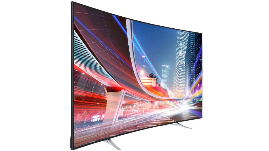 Curved-4K-Fernseher möchte mit Größe überzeugen