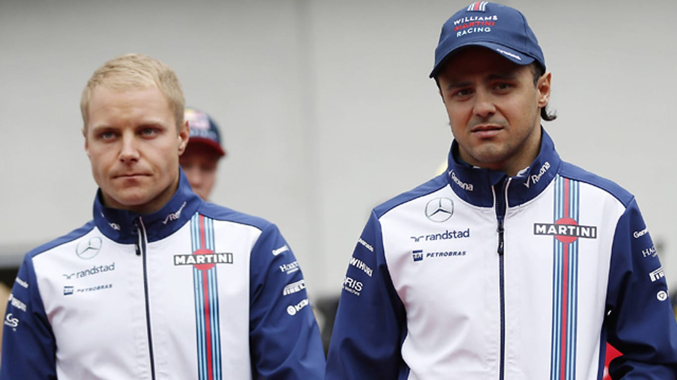 Valtteri Bottas (links) und Felipe Massa haben ihre Verträge bei Williams verlängert.