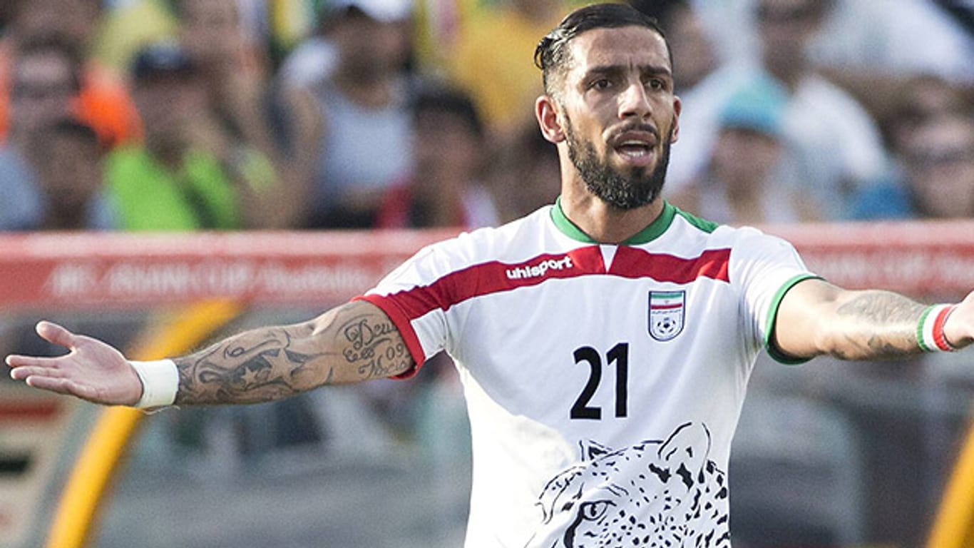 Ashkan Dejagah im Trikot der iranischen Nationalmannschaft.