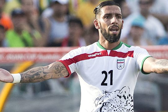 Ashkan Dejagah im Trikot der iranischen Nationalmannschaft.