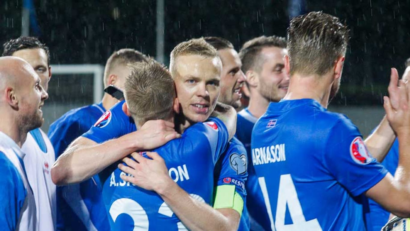 Die Nationalmannschaft Islands hat allen Grund zum Feiern.