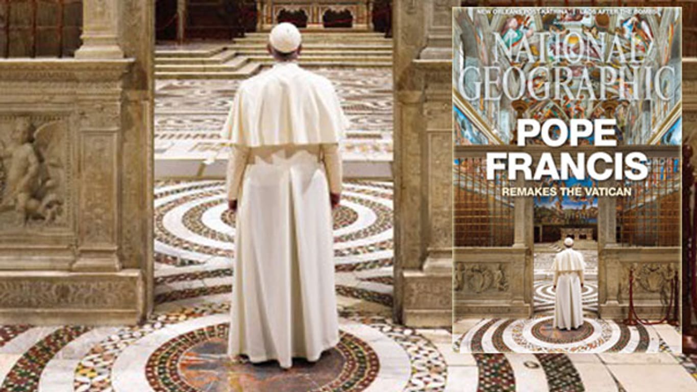 In der Sixtinischen Kapelle: National Geographic mit Papst-Titelbild.