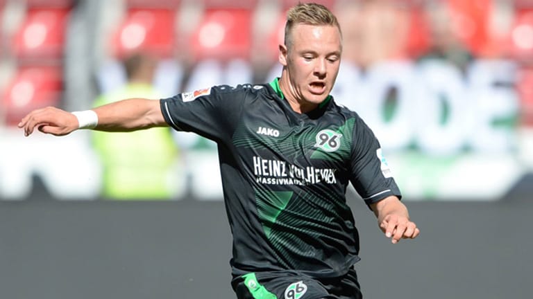 Uffe Bech bei seinem bislang einzigen Bundesliga-Einsatz für Hannover 96 gegen Mainz 05.