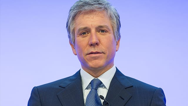 SAP-Chef Bill McDermott vor seinem Sturz, bei dem er sich schwere Gesichtsverletzungen zugezogen hat.