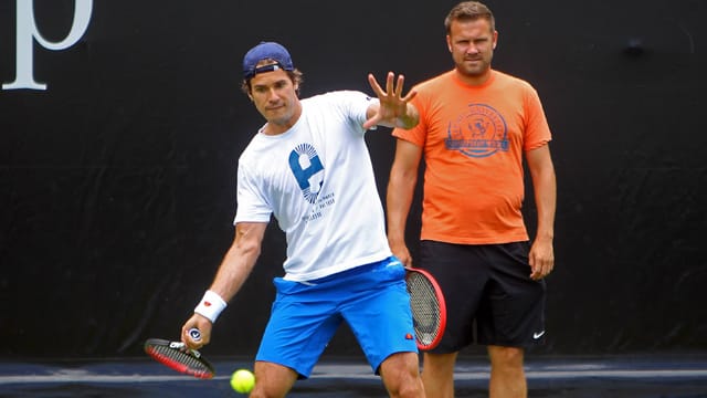 Ex-Tennisprofi Alexander Waske (re.) trainiert Tommy Haas seit Januar 2014. Ex-Tennisprofi Alexander Waske (re.) trainiert Tommy Haas seit Januar 2014.