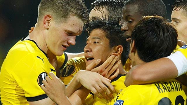 Dortmunds Matchwinner in der Europa League: Matthias Ginter (li.) und Joo-Ho Park.