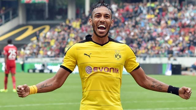BVB-Torjäger Pierre-Emerick Aubameyang hat in dieser Bundesliga-Saison bereits fünf Tore erzielt. BVB-Torjäger Pierre-Emerick Aubameyang hat in dieser Bundesliga-Saison bereits fünf Tore erzielt.